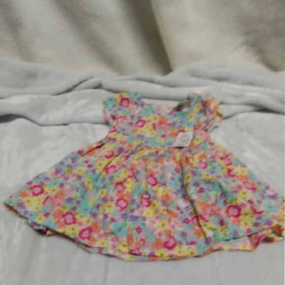 The Children's Place Floral‎ Dress Summer Casual Outfit Toddler Girl 6-9M - Picture 10 of 10